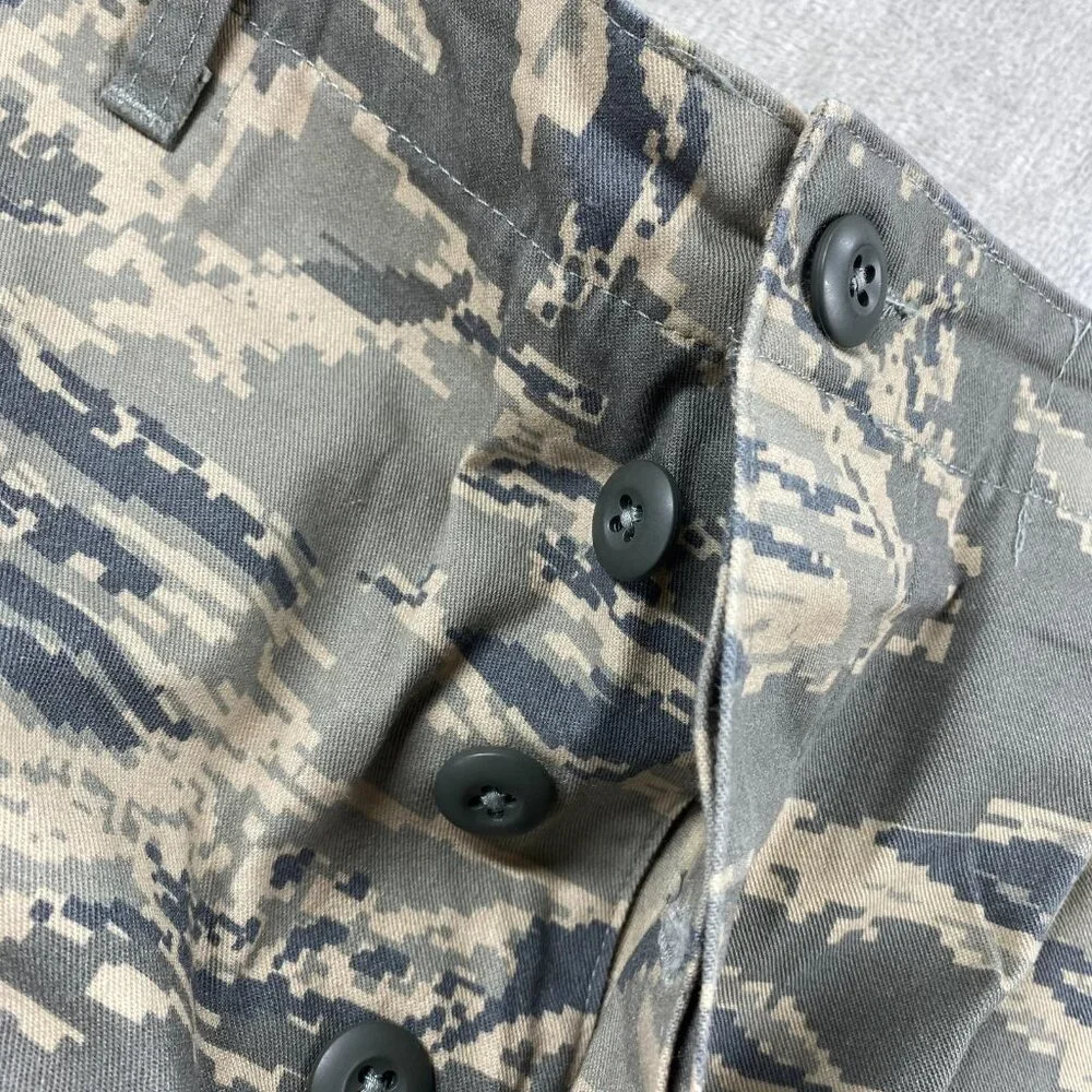 HQ Issue Cargo Shorts Mens 31-35 Camo Digital Tiger Stripe Hiking Outdoor Casual